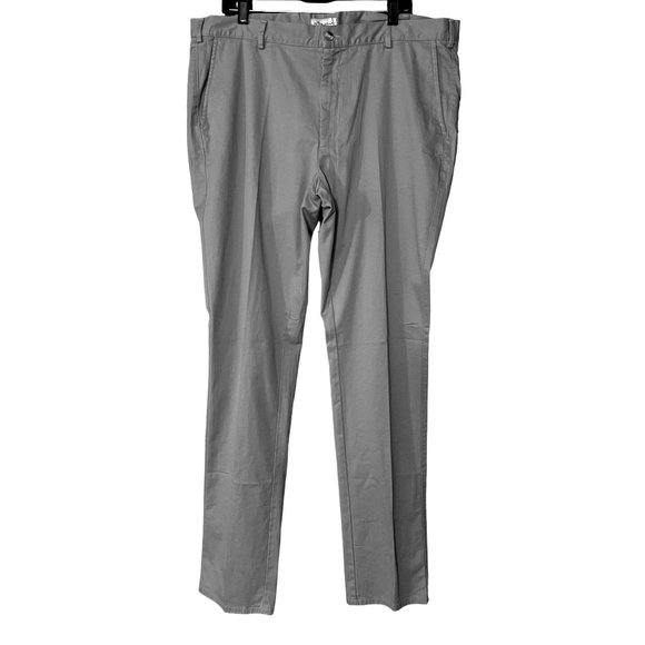 Peter Millar Crown Men's Various Size Stone Gray Twill Pima Cotton Chino Pants - Picture 1 of 11